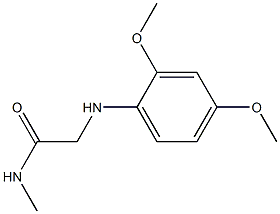 2-[(2,4-dimethoxyphenyl)amino]-N-methylacetamide Struktur