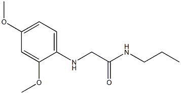 2-[(2,4-dimethoxyphenyl)amino]-N-propylacetamide Struktur