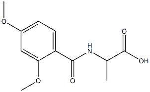 2-[(2,4-dimethoxyphenyl)formamido]propanoic acid Struktur