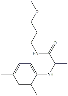 2-[(2,4-dimethylphenyl)amino]-N-(3-methoxypropyl)propanamide Struktur