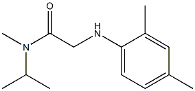 2-[(2,4-dimethylphenyl)amino]-N-methyl-N-(propan-2-yl)acetamide Struktur