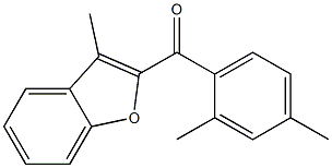 2-[(2,4-dimethylphenyl)carbonyl]-3-methyl-1-benzofuran Struktur