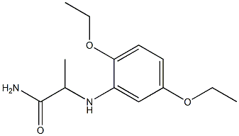 2-[(2,5-diethoxyphenyl)amino]propanamide Struktur