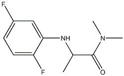 2-[(2,5-difluorophenyl)amino]-N,N-dimethylpropanamide Struktur