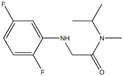 2-[(2,5-difluorophenyl)amino]-N-methyl-N-(propan-2-yl)acetamide Struktur