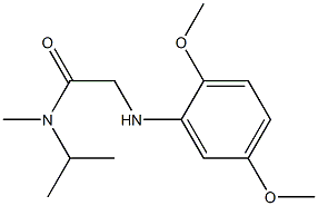 2-[(2,5-dimethoxyphenyl)amino]-N-methyl-N-(propan-2-yl)acetamide Struktur