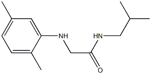 2-[(2,5-dimethylphenyl)amino]-N-(2-methylpropyl)acetamide Struktur