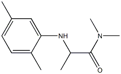 2-[(2,5-dimethylphenyl)amino]-N,N-dimethylpropanamide Struktur