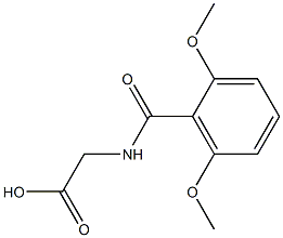 2-[(2,6-dimethoxyphenyl)formamido]acetic acid Struktur