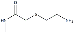 2-[(2-aminoethyl)thio]-N-methylacetamide Struktur