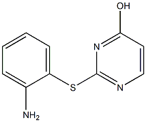 2-[(2-aminophenyl)sulfanyl]pyrimidin-4-ol Struktur