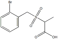 2-[(2-bromobenzyl)sulfonyl]propanoic acid Struktur