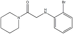 2-[(2-bromophenyl)amino]-1-(piperidin-1-yl)ethan-1-one Struktur