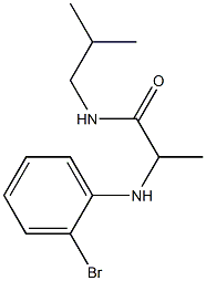 2-[(2-bromophenyl)amino]-N-(2-methylpropyl)propanamide Struktur