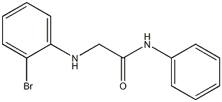 2-[(2-bromophenyl)amino]-N-phenylacetamide Struktur