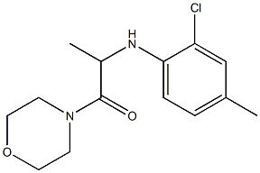 2-[(2-chloro-4-methylphenyl)amino]-1-(morpholin-4-yl)propan-1-one Struktur