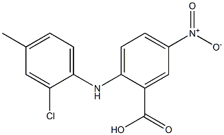 2-[(2-chloro-4-methylphenyl)amino]-5-nitrobenzoic acid Structure