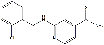 2-[(2-chlorobenzyl)amino]pyridine-4-carbothioamide Struktur