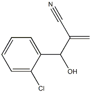 2-[(2-chlorophenyl)(hydroxy)methyl]prop-2-enenitrile Struktur