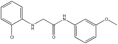 2-[(2-chlorophenyl)amino]-N-(3-methoxyphenyl)acetamide Struktur