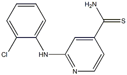 2-[(2-chlorophenyl)amino]pyridine-4-carbothioamide Struktur