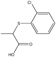 2-[(2-chlorophenyl)thio]propanoic acid Struktur