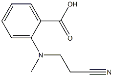 2-[(2-cyanoethyl)(methyl)amino]benzoic acid Struktur