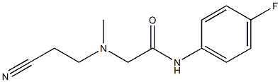 2-[(2-cyanoethyl)(methyl)amino]-N-(4-fluorophenyl)acetamide Struktur