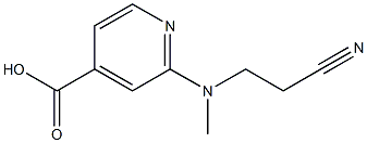 2-[(2-cyanoethyl)(methyl)amino]pyridine-4-carboxylic acid Struktur