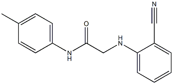 2-[(2-cyanophenyl)amino]-N-(4-methylphenyl)acetamide Struktur