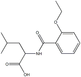 2-[(2-ethoxybenzoyl)amino]-4-methylpentanoic acid Struktur