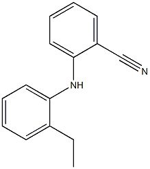 2-[(2-ethylphenyl)amino]benzonitrile Struktur