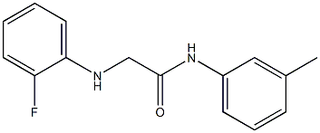 2-[(2-fluorophenyl)amino]-N-(3-methylphenyl)acetamide Struktur