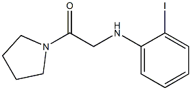 2-[(2-iodophenyl)amino]-1-(pyrrolidin-1-yl)ethan-1-one Struktur