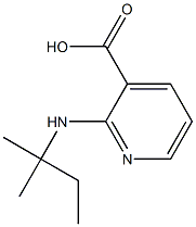 2-[(2-methylbutan-2-yl)amino]pyridine-3-carboxylic acid Struktur