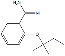 2-[(2-methylbutan-2-yl)oxy]benzene-1-carboximidamide Struktur