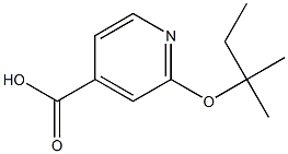 2-[(2-methylbutan-2-yl)oxy]pyridine-4-carboxylic acid Struktur