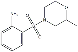 2-[(2-methylmorpholin-4-yl)sulfonyl]aniline Struktur