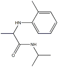 2-[(2-methylphenyl)amino]-N-(propan-2-yl)propanamide Struktur