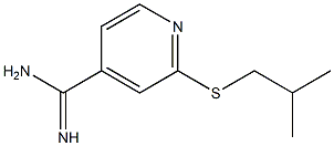 2-[(2-methylpropyl)sulfanyl]pyridine-4-carboximidamide Struktur