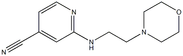 2-[(2-morpholin-4-ylethyl)amino]isonicotinonitrile Struktur