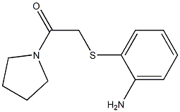 2-[(2-oxo-2-pyrrolidin-1-ylethyl)thio]aniline Struktur