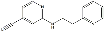 2-[(2-pyridin-2-ylethyl)amino]isonicotinonitrile Struktur