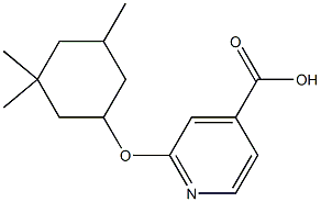 2-[(3,3,5-trimethylcyclohexyl)oxy]pyridine-4-carboxylic acid Struktur