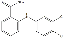 2-[(3,4-dichlorophenyl)amino]benzene-1-carbothioamide Struktur