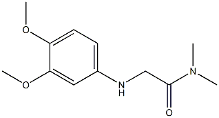 2-[(3,4-dimethoxyphenyl)amino]-N,N-dimethylacetamide Struktur