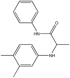 2-[(3,4-dimethylphenyl)amino]-N-phenylpropanamide Struktur