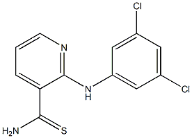 2-[(3,5-dichlorophenyl)amino]pyridine-3-carbothioamide Struktur