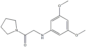 2-[(3,5-dimethoxyphenyl)amino]-1-(pyrrolidin-1-yl)ethan-1-one Struktur