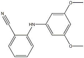 2-[(3,5-dimethoxyphenyl)amino]benzonitrile Struktur